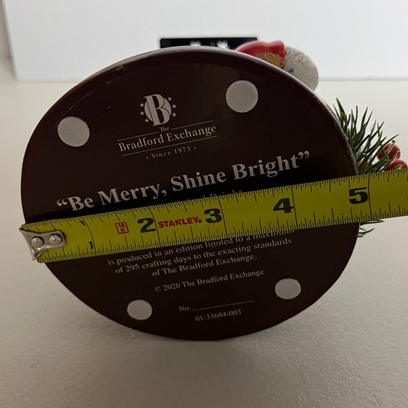 Bradford Exchange Snowman Be Merry Shine Bright Lantern Collection Gelsinger - Picture 9 of 9